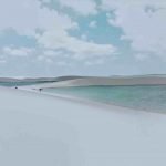 Lençóis Maranhenses é um parque nacional localizado no estado do Maranhão, no nordeste do Brasil. É conhecida por sua paisagem única, formada por vastas extensões de dunas de areia branca entremeadas por lagoas de águas cristalinas que se formam durante a estação chuvosa.